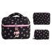New Bow Makeup Bag Large Capacity High End Clutch Bag Female Nail Art Handbag Cosmetics Storage Bag_viptrois.com