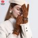 Women's Gloves Winter Gloves For Women, Suede Cold Proof Warm Gloves For Women, Plush And Thick Gloves For Men, Bow Touch Screen Gloves For Women_viptrois.com