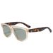 Oversized Square Concave Sunglasses - UV400 Protection (2025 European-American Fashion, Unisex Large Frame Design)_viptrois.com
