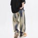 Men's Clothing High Street Gradient Color Scimitar Jeans For Men And Women, Neutral Loose Straight Wide Leg Casual Pants, Niche Lazy Style_viptrois.com
