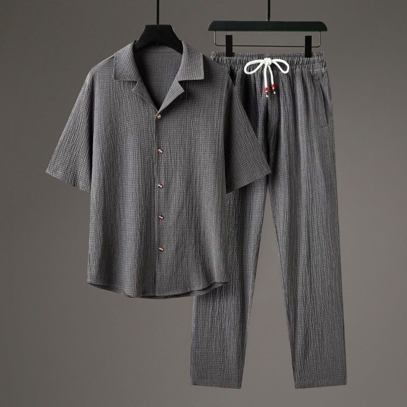 "Men's Summer Casual T-Shirt - Breathable Polyester Fabric, Slim Fit, Short Sleeve, Black/Grey/White - Basic Comfortable Tee For Daily Wear"_viptrois.com