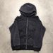 Vintage Zip-Up Hoodie With Distressed Wash – Oversized Streetwear Pullover For Men & Women (Black, S/M/L/XL)_viptrois.com
