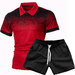 Men's Slim Fit Polo Shirt Gradient Color 3D Printed With Lapel New Spring/Autumn Top Tee_viptrois.com