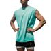 Men's Clothing Muscle Burning Fitness Sports Vest Men's Summer Leisure Running Training Loose Large Size Mesh Round Neck Sweatshirt_viptrois.com