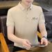 Short-sleeved Men's Ice Silk Cotton Ruffian Handsome Men's Polo Shirt Men's 2025 New Summer Lapel T-shirt Men's Top T_viptrois.com