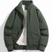 Men's Winter Fleece-Lined Jacket – Water-Resistant Nylon Oversized Fit (L-5XL, Windproof, Thermal Insulation, Black/Khaki/Army Green)_viptrois.com