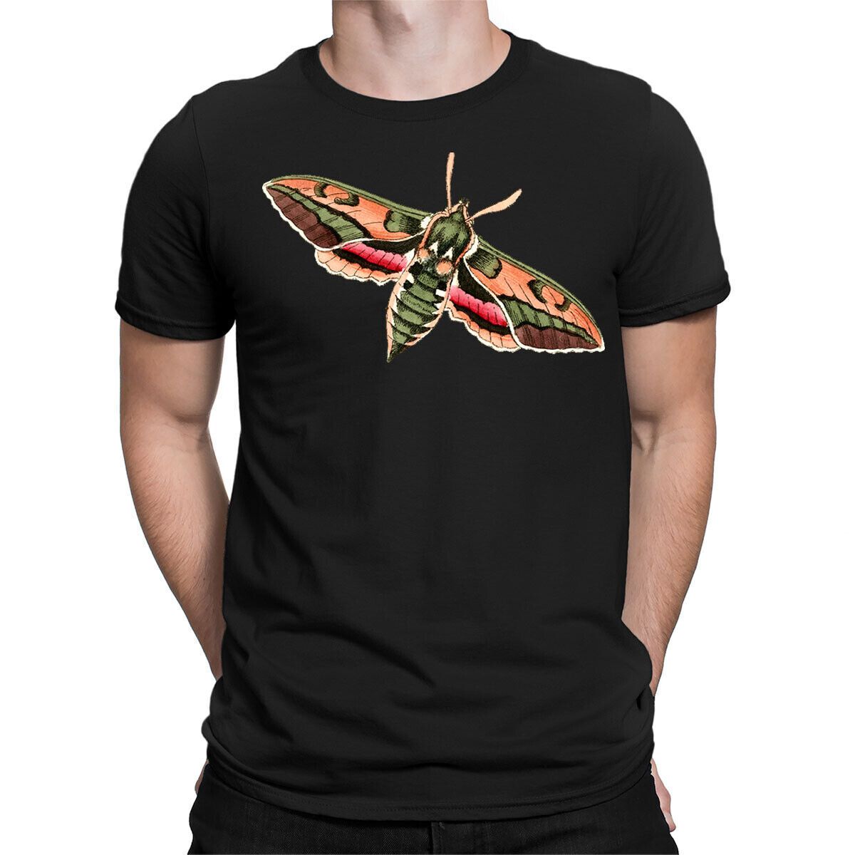 Vintage Moths Butterfly Insect Mens Womens T-Shirt Mens Womens Tees Tops Tee Top #NED_viptrois.com