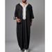 Men's Clothing Embroidered Short Sleeved Loose Robe_viptrois.com