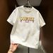 Plus Size Short Sleeve T-Shirt 100% Cotton Men And Women Loose Top Trendy American Style Summer New Instagram Style_viptrois.com