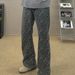 Men's Clothing Retro Letter Jacquard Jeans Men's Spring And Autumn High Street Full Print Pants Straight Leg Flared Pants Trend_viptrois.com
