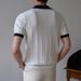 British Retro Jacquard Knit Polo Shirt - Men's V-Neck Business Casual Shirt With Elastic Slim Fit (Summer Collection)_viptrois.com