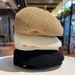 New Black Elegant Beret For Women, Face Slimming, Versatile Spring Summer Breathable Thin Decorative Artist Hat_viptrois.com