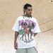 American Street Fashion Creative Design 315g Pure Cotton Short Sleeve T-Shirt Versatile Unisex Top_viptrois.com