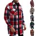 New Men's Jacket Shirt Casual Sports Long Button Double Pocket Windbreaker_viptrois.com