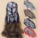 60cm Silk-Like Square Scarf Flight Attendant Style Neck Scarf Elegant Uniform Accessory Handbag Tie_viptrois.com