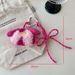Bag Charms Colorful Plush Spotted Dog Rope Bow Pendant Cute Lanyard Keychain Versatile Bag Pendant_viptrois.com