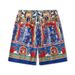 Men's Clothing High Street Floral Shirt Suit Retro National Style Full Print Positioning Shirt Casual Cardigan Shorts Matching Men_viptrois.com