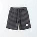 Men's Retro Striped Shorts Summer Style Loose Fit Breathable Beach Pants Waffle Pattern Five Point Handsome European American_viptrois.com