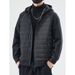Lightweight Quilted Puffer Jacket – Slim-Fit Hooded Coat For Men (Black/Grey/White)_viptrois.com