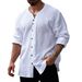 Men's Clothing European And American New Men's Retro Cotton Casual Large Size Spring And Autumn Long Sleeved Shirt_viptrois.com