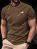 Men's Clothing Men's New Summer Ice Silk Short Sleeved T Shirt Versatile Trend Handsome Checkered Half Sleeved Breathable T Shirt Men's Short Sleeved_viptrois.com