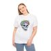 Skull With Flower T-Shirt Mens Womens Tees Top - Beautiful Floral Tee For Zen Calm Vibes_viptrois.com