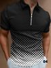 Men's Clothing Fashion Casual POLO Shirt Lapel Collage Pull On Button Business Solid Color Tops_viptrois.com