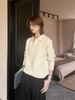 Pure Gray Ribbed Striped Knit Polo Shirt For Men, Autumn New Stretch Slim Fit Waist-Cinching Top, Turn-Down Collar Sweater_viptrois.com