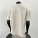 Men's Clothing Retro Embroidered T Shirt For Men Simple And High End Wear Navy Blue Short Sleeves Straight Shoulder And Small Collar_viptrois.com
