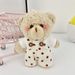 Cute And Well Behaved Bear Pendant Cartoon Cheese Bear Keychain Plush Doll Girl Bag Pendant_viptrois.com