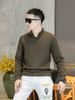 Autumn Winter Men's Fashion Casual Stand Collar Half-Zip Cashmere Modal Fleece Long Sleeve Sweatshirt, Classic Versatile_viptrois.com