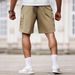 Shorts Men's Summer Trendy American Overalls Thin Loose Shorts Casual Straight Pants_viptrois.com