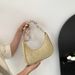 Women's Shoulder Bags Braided Underarm Bag Trendy One-shoulder Handbag Beach Bag Straw Braided Women's Bag Handbags_viptrois.com