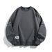 2025 New Couple Trend Loose Sports Casual Inner Layer Bottom Shirt Autumn Outfit Solid Color Round Neck Hoodie For Men 4F3_viptrois.com