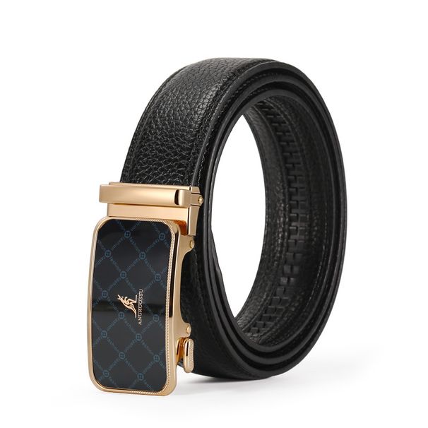 Men's Belts New Style Mirror Automatic Buckle Middle Aged Belt Business Fashion Personality Trend Belt_viptrois.com
