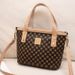 Women's Pu Leather Crossbody Bag With Print & Quilted Pattern, Medium Size Handbag For Daily Use, Phone Pouch & Makeup Organizer (Black/Brown)_viptrois.com