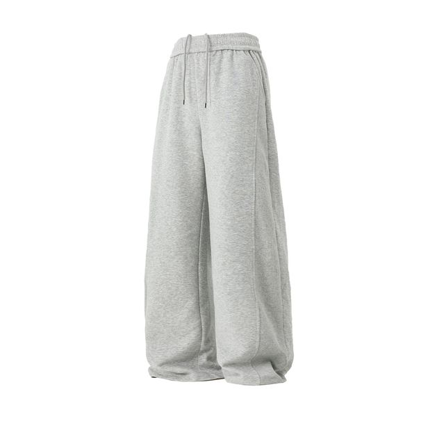 Side Stitching Straight Casual Pants Men Autumn Style Drape Loose Long Pants Heavy Texture Trendy Brand Sports Sweatpants_viptrois.com