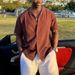Men's Clothing Spring And Summer Knitwear Solid Color Lapel Polo Shirt_viptrois.com