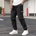 Men’s Multi-Pocket Drawstring Overalls – Japanese Style Casual Pants For All Seasons Men's Clothing _viptrois.com