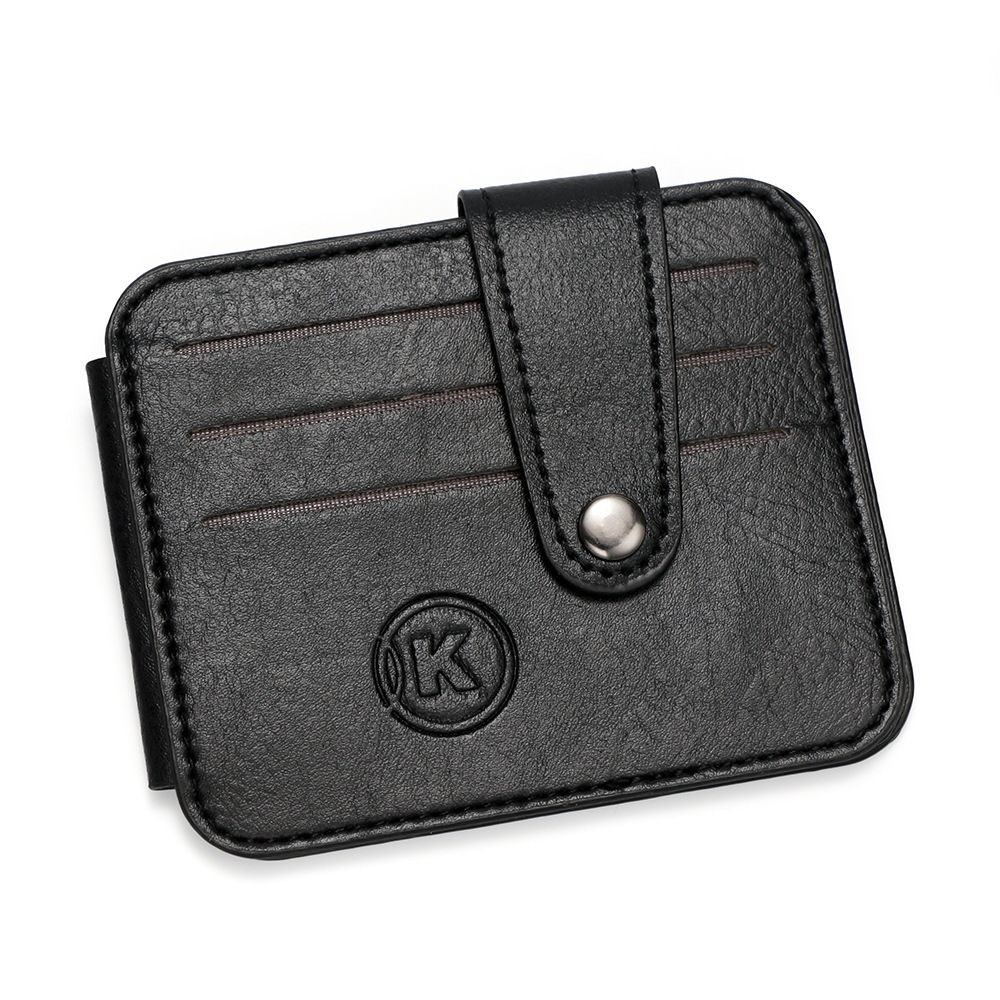 Wallet Card Cases Retro Portable Small Card Holder Buckle Thin Version Multi Card Holder Card Holder Coin Purse_viptrois.com