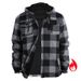 Men's Sweater Jacket Teen Striped Checked Hoodie Winter Fleece_viptrois.com