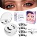 2-Pair Magnetic False Eyelashes Set - Glue Free, Natural Nude Look With Mink Hair (Internet Celebrity Style, Reusable)_viptrois.com