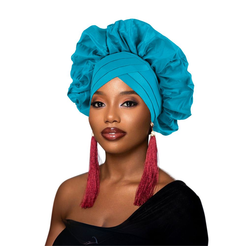 Women's Scarves Variety Of Wearable Hats With Ear Lace Wrinkled Baotou Hat African Hat Muslim Hat_viptrois.com