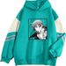 American Style Color Block Loose Japanese Anime Character Series Printed Hoodie Outerwear Cool Top Sweatshirt_viptrois.com
