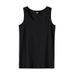 Men's Clothing Pure Cotton Bottoming Shirt Men's Vest Summer Solid Color Versatile Sleeveless T Shirt Sports Fitness Slim Waistcoat_viptrois.com