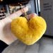 Winter Plush Anti Rabbit Fur Love Ball Keychain Pendant Creative Bag Accessories Car Key Chain Pendant_viptrois.com