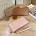 Long Wallet For Women - Wavy Design Slim Clutch Purse With Large Capacity Minimalist Fashion Wallet_viptrois.com
