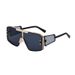 Steam Punk Style Sunglasses For Women, High End Large Frame Sunglasses For Men, Full Frame Integrated Sunglasses_viptrois.com