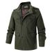 Men’s Lightweight Cotton Jacket – Multi-Pocket Workwear Style (Khaki/Army Green/Black, M-6XL, Breathable & Water-Resistant, Urban Utility)_viptrois.com