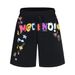 Men's Clothing High Street Fashion Brand Design Badge Letter Embroidery Shorts Men's American Street Loose Sports Shorts_viptrois.com
